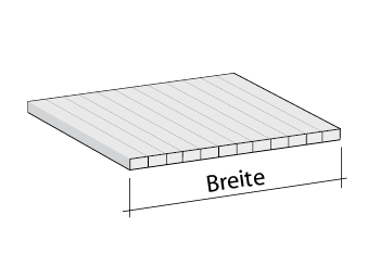 Querschnitt Stegplatte